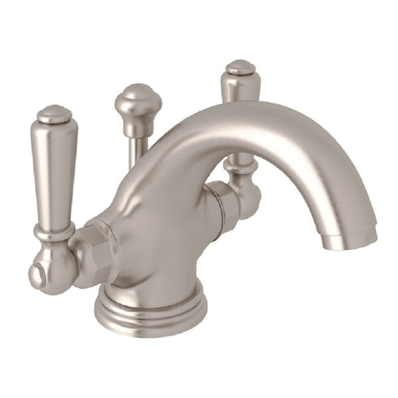 ROHL Perrin & Rowe Edwardian Single Hole Lav Faucet in Satin Nickel